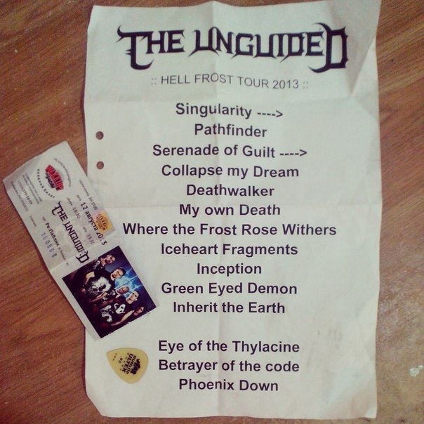 the unguided setlist