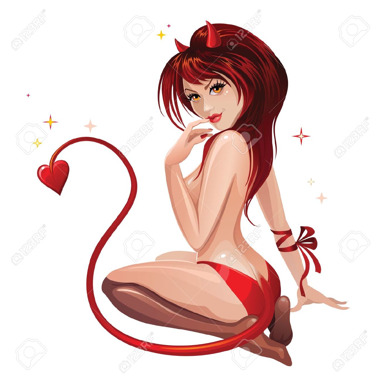 15817923 woman in devil costume sexy devil girl