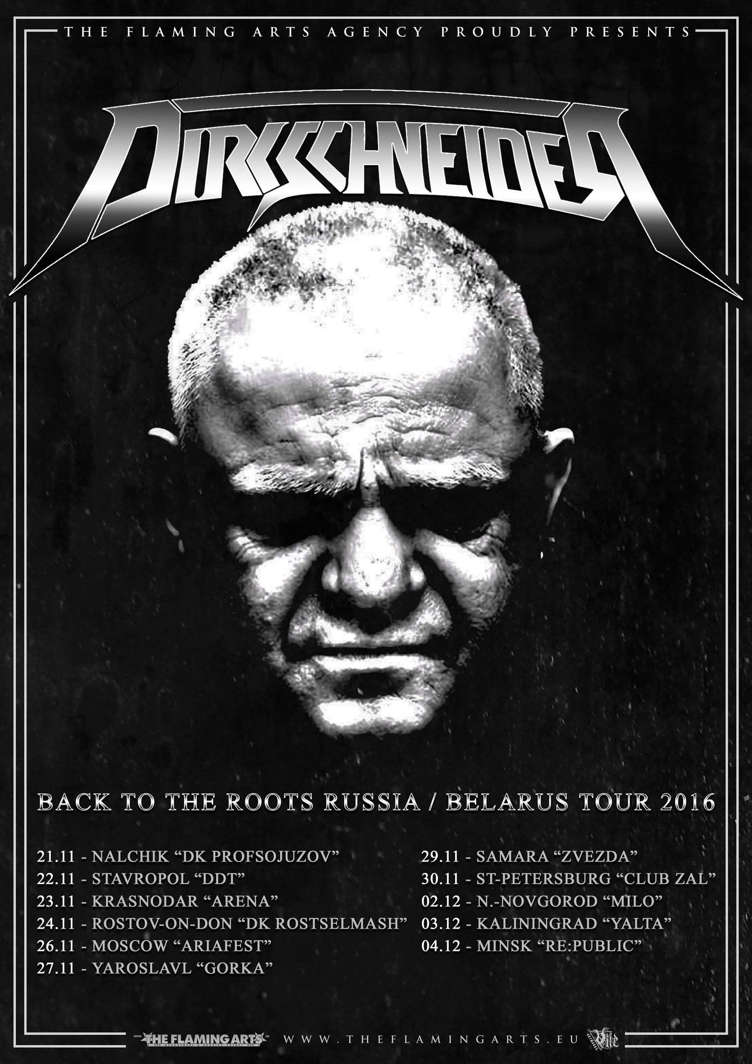 Dirkschneider Back To The Roots Russia Belarus tour 2016