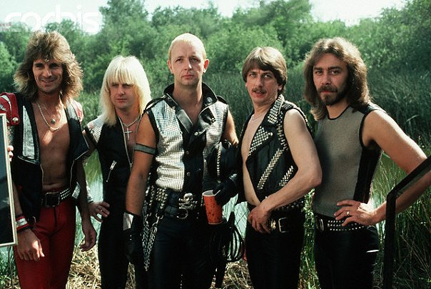 judas priest early photo young metal gods